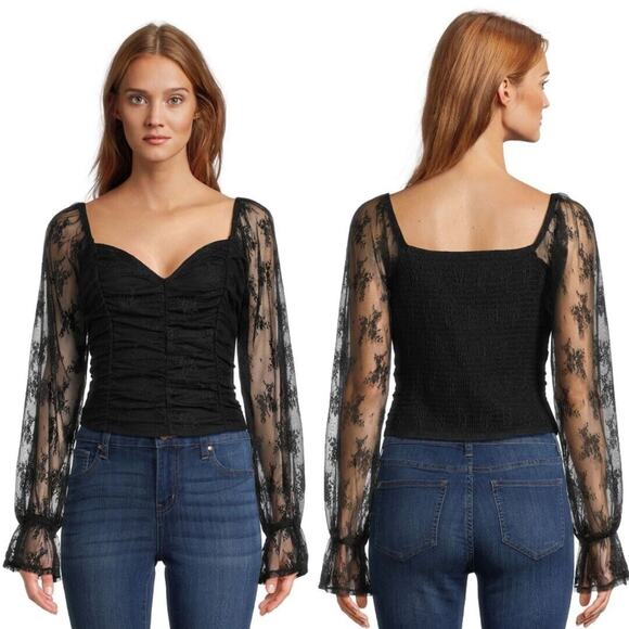 Whimsigoth Floral Lace Dark Romance Fairy Garden Goth Vampy Vampire Top 2X NWT - Picture 3 of 7